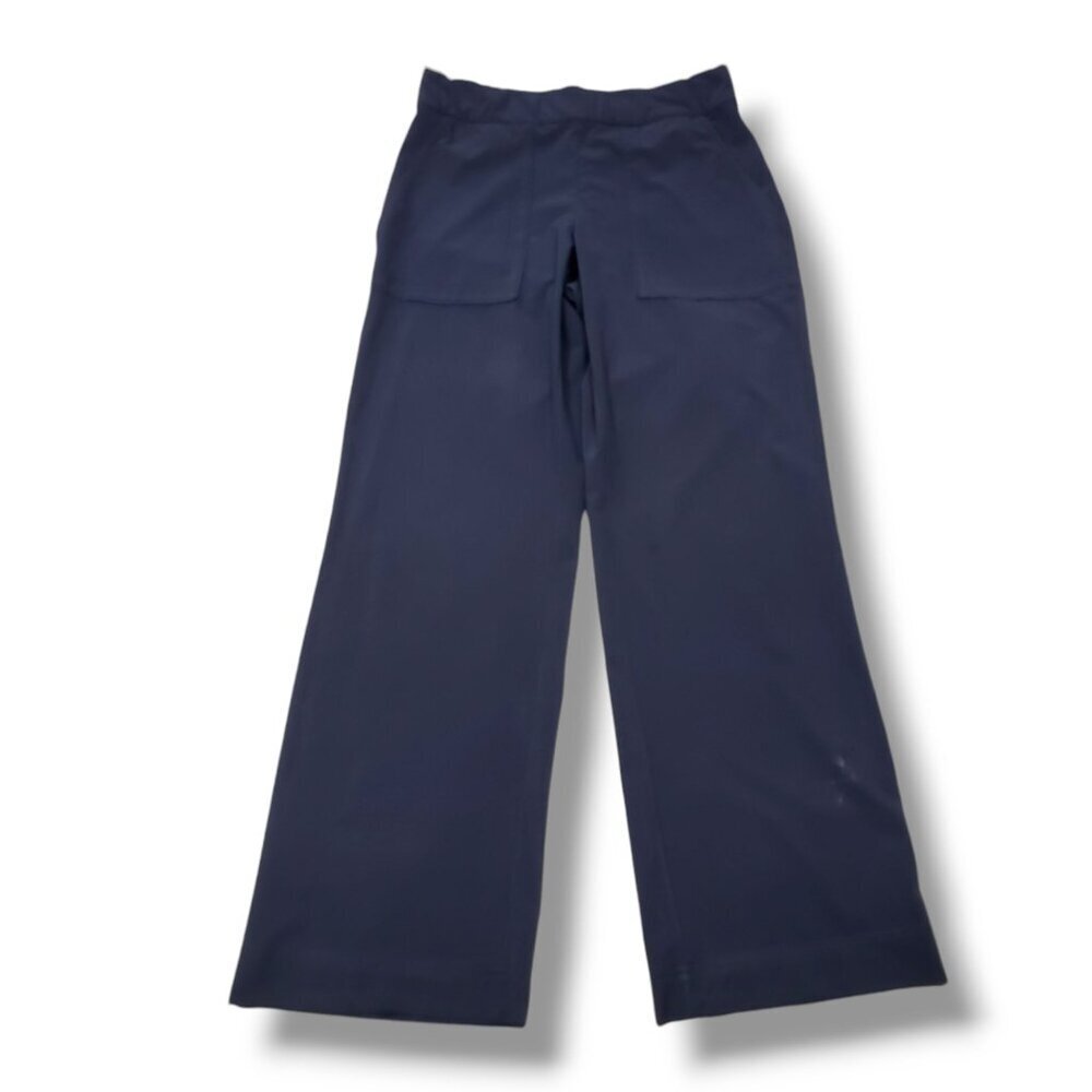 Athleta Chelsea Wide Leg Pants Womens 6‎ Blue Mid Rise Hiking Travel